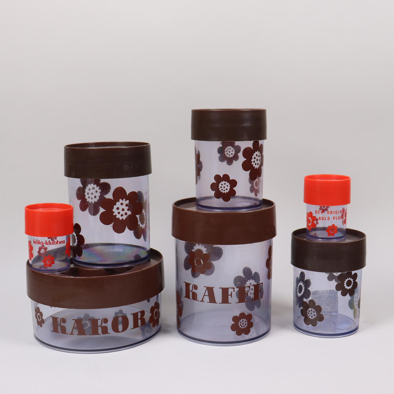KITCHEN JARS, Erik Kold Plast, Denmark, 7 pcs.