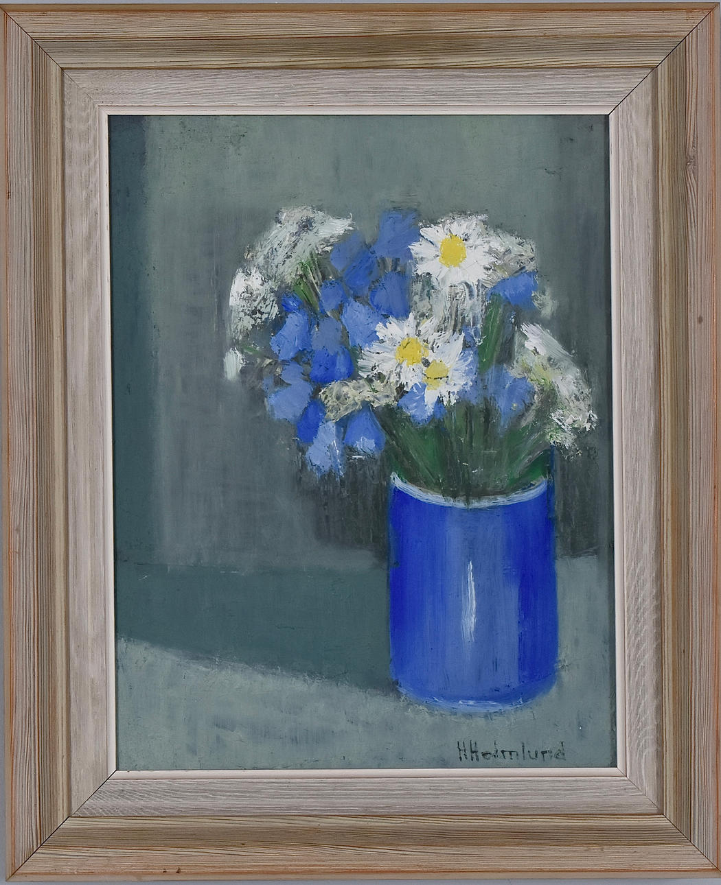 HELGE HOLMLUND. Oil on canvas.