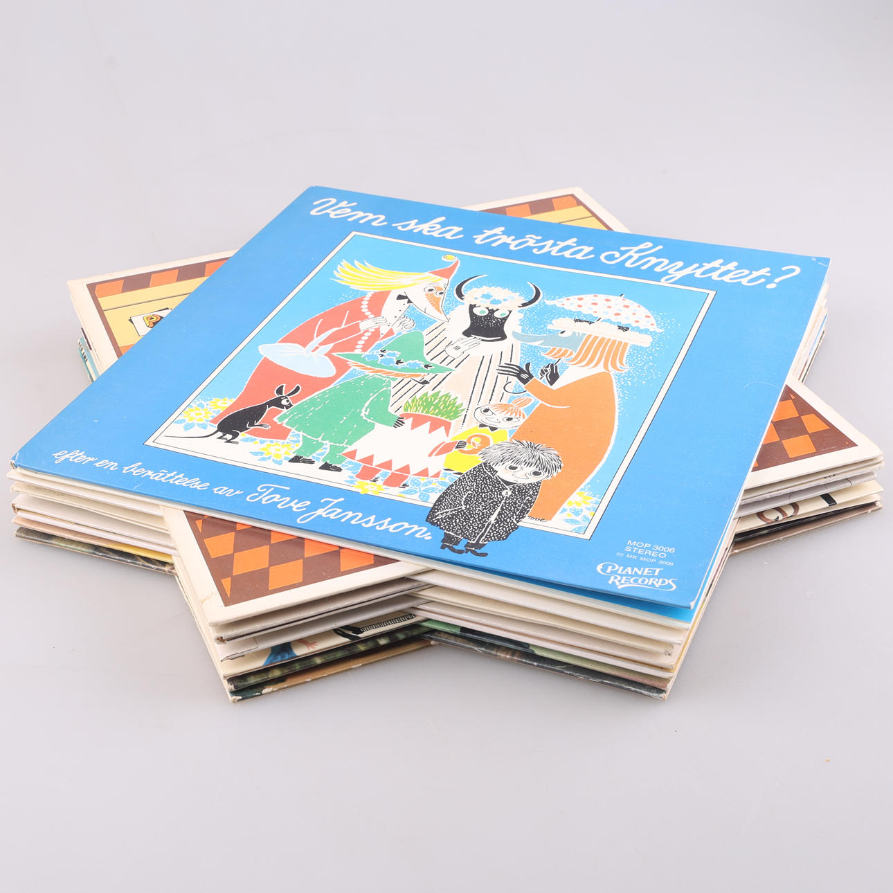 VINYLSKIVOR, barnskivor, 12 stycken.