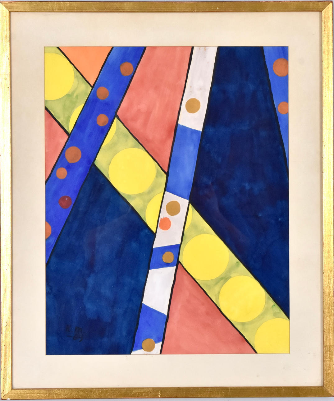 OIDENTIFIERAD KONSTNÄR. Gouache.