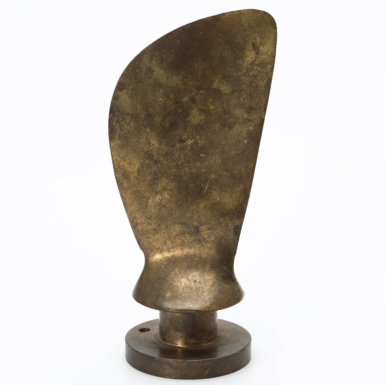 SCULPTURE, brass, propeller.