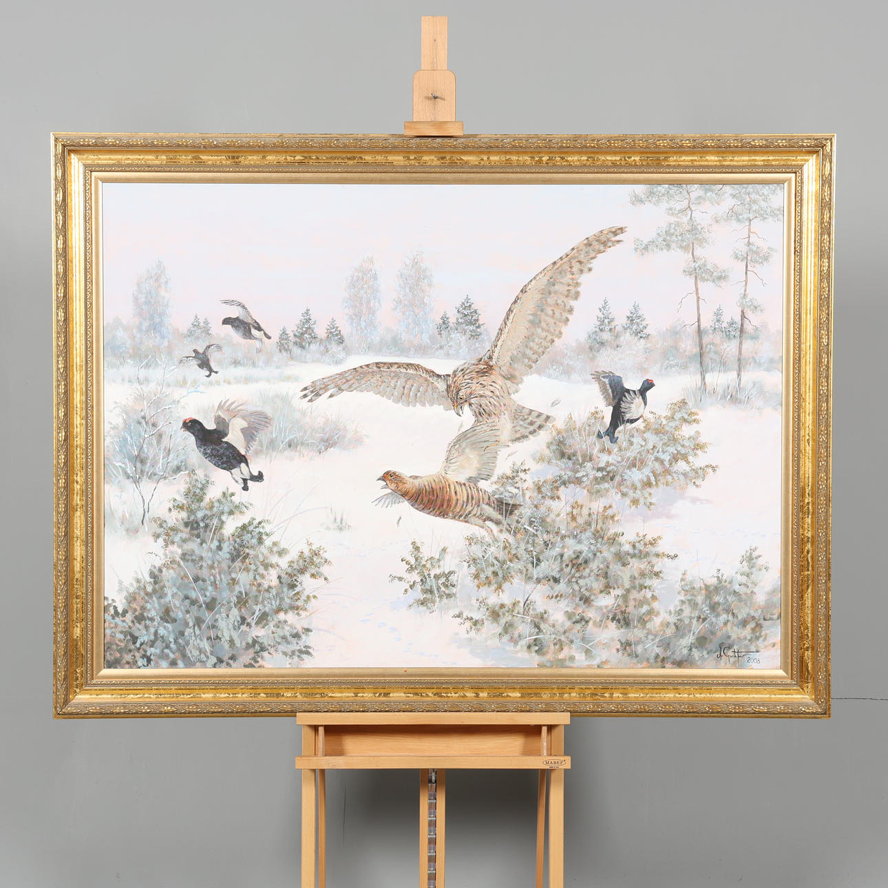 ANDERS GUSTAFSSON. OIL ON CANVAS, Signed and dated -08.