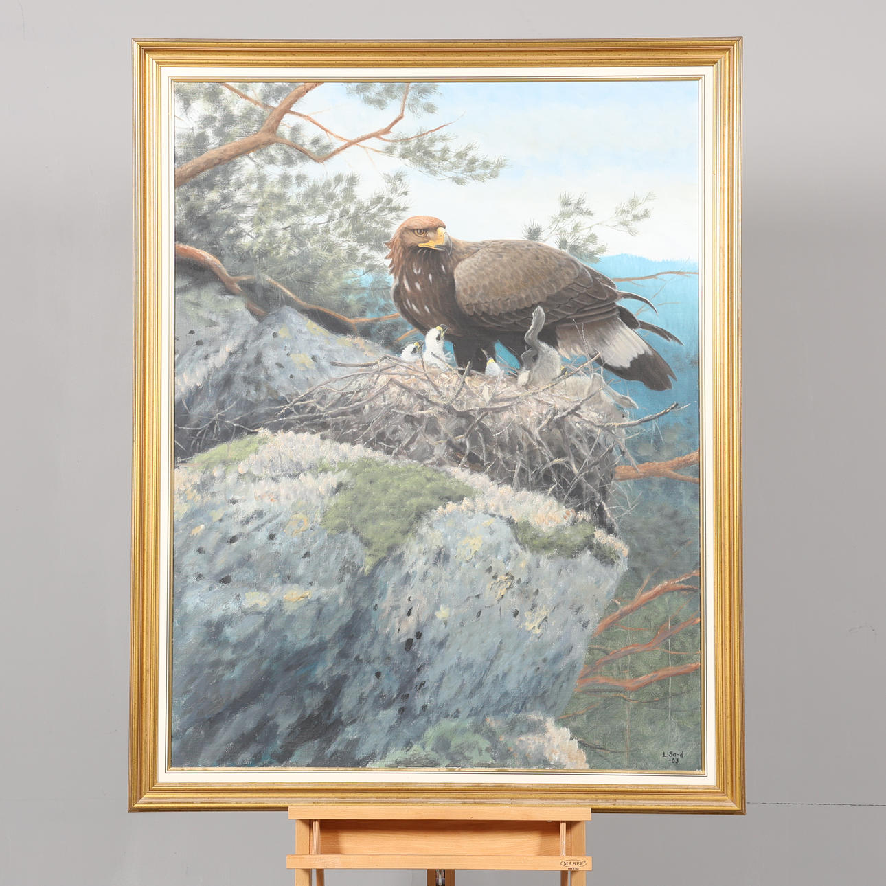 LENNART SAND. OIL ON CANVAS, Signed.