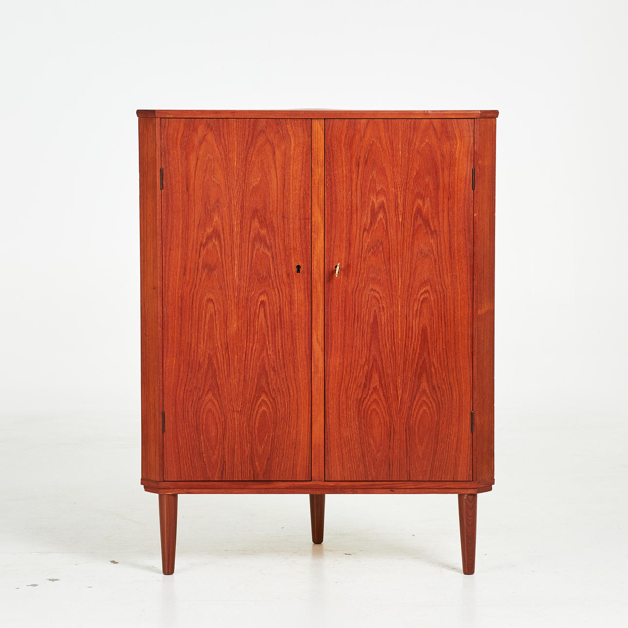 CORNER CABINETS. circa 1960s, teak.