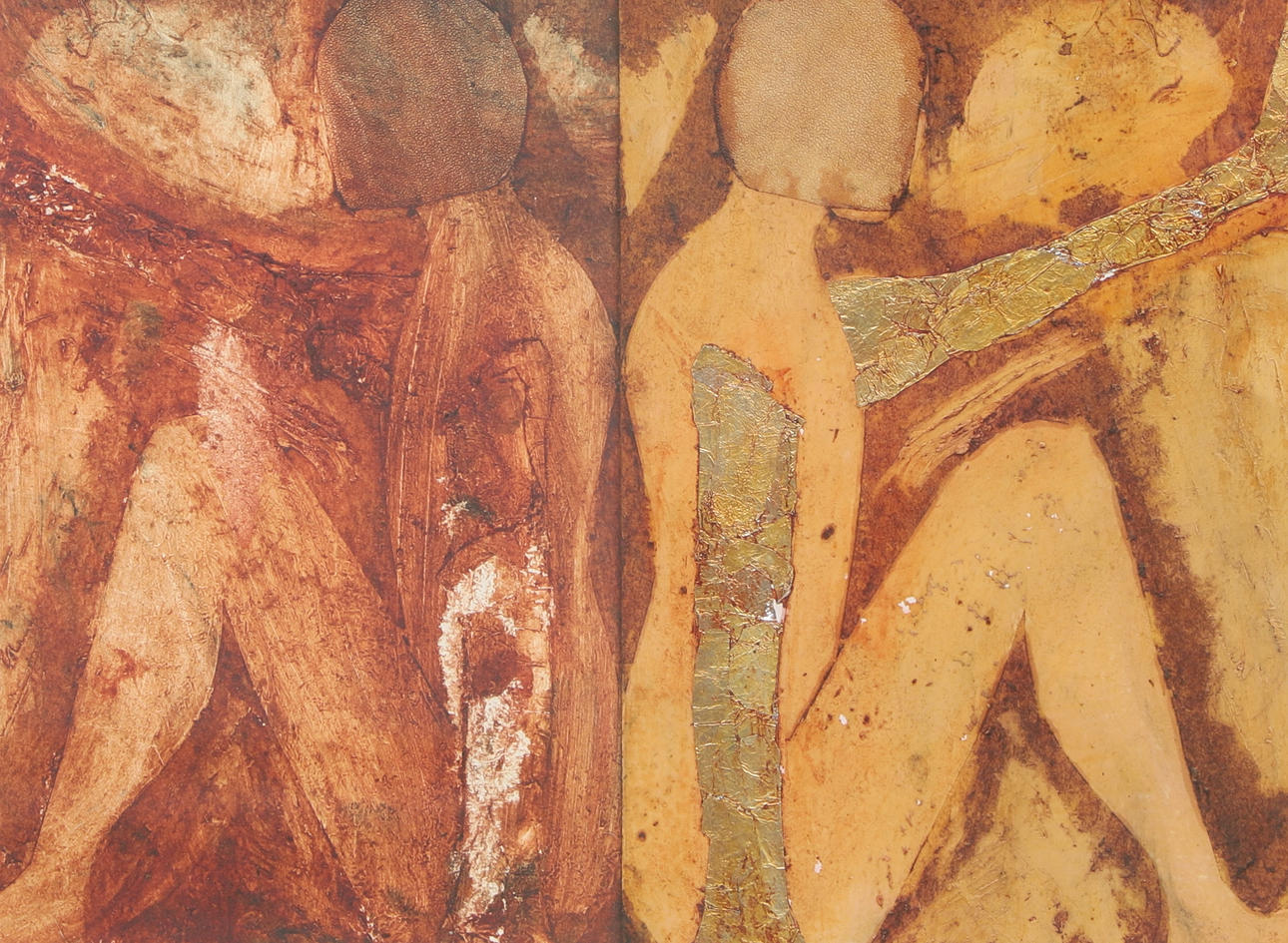 JOHANNA OLSSON. Mixed media, collage, signed on verso, dated 2004.