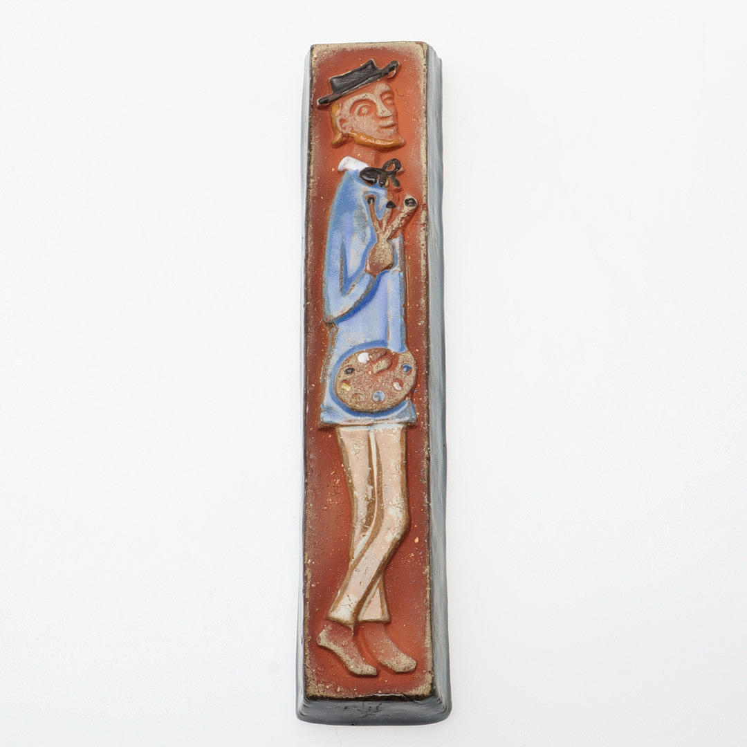 LARS BERGSTEN. Wall relief, glazed earthenware.