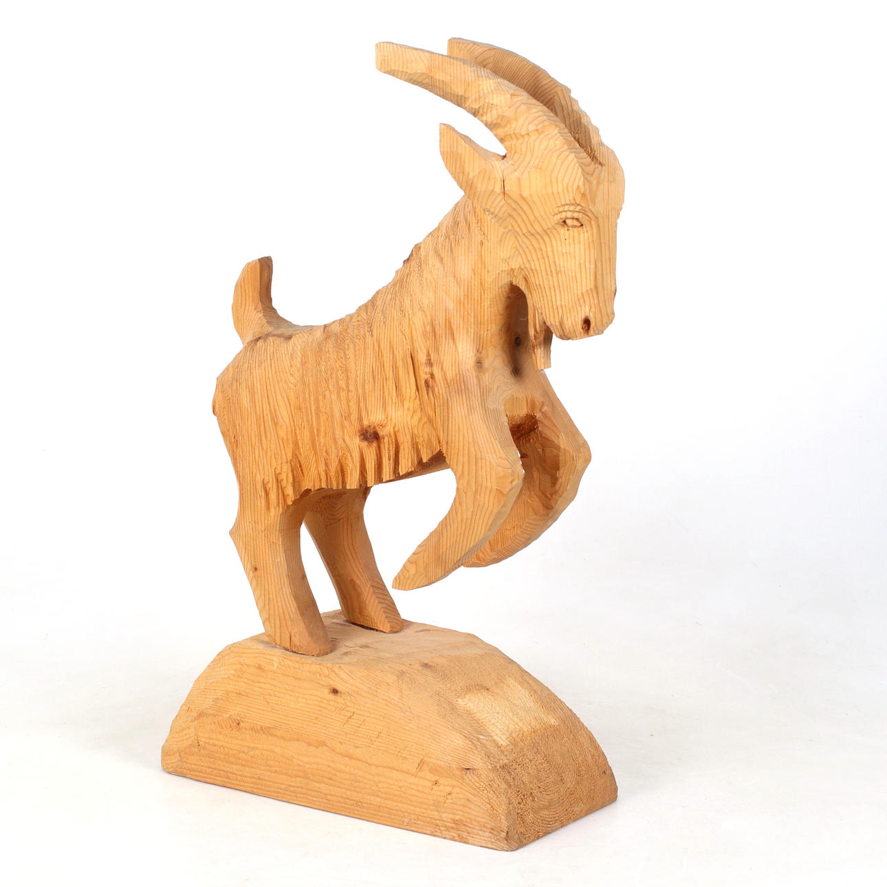 WERNER SJÖBERG. Hälsingebock, cut wood, monogram signed and dated 1991.