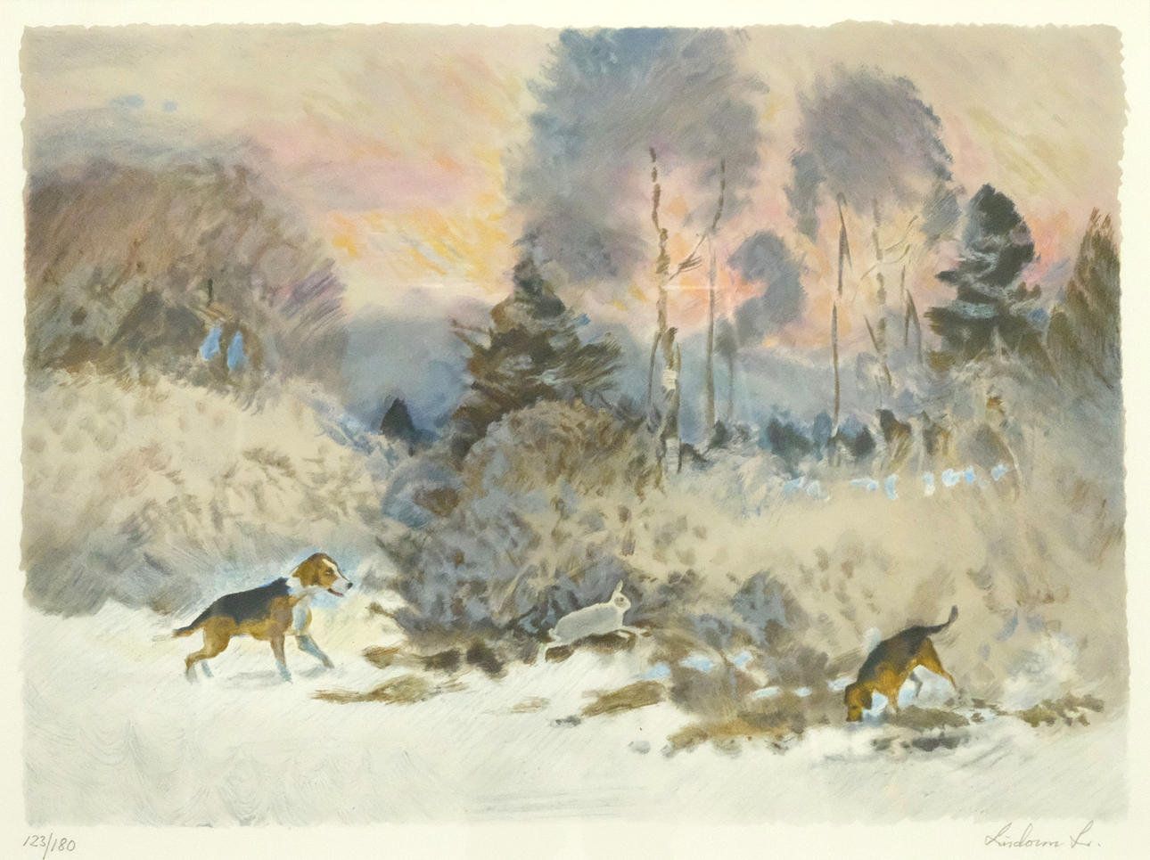 LINDORM LILJEFORS. COLOR LITHOGRAPHY.