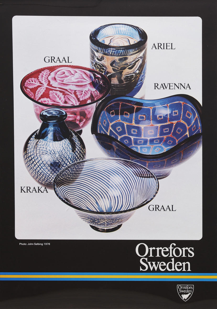 POSTER, Orrefors, 1976.