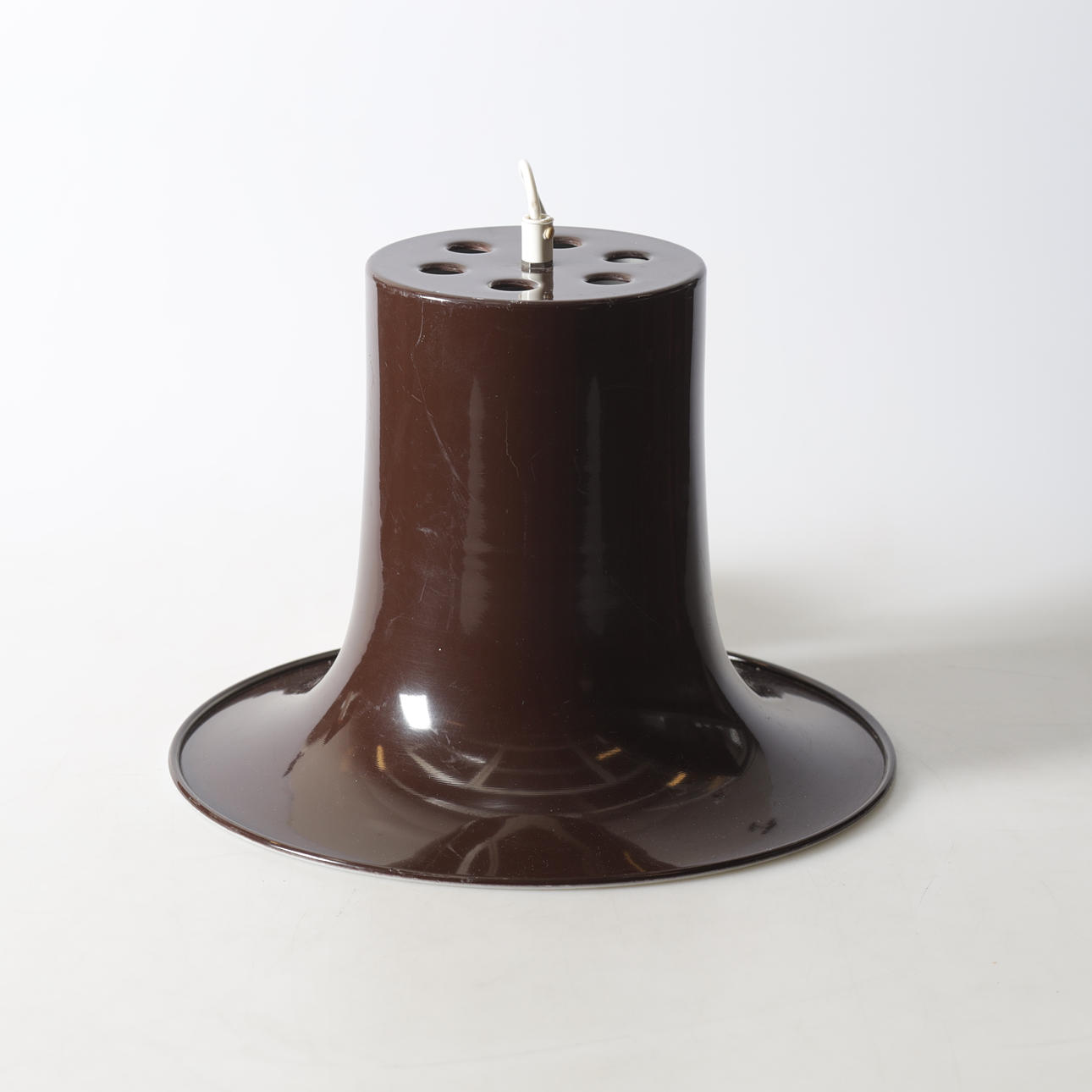 A 1970s Claésson Bringzén metal ceiling lamp.