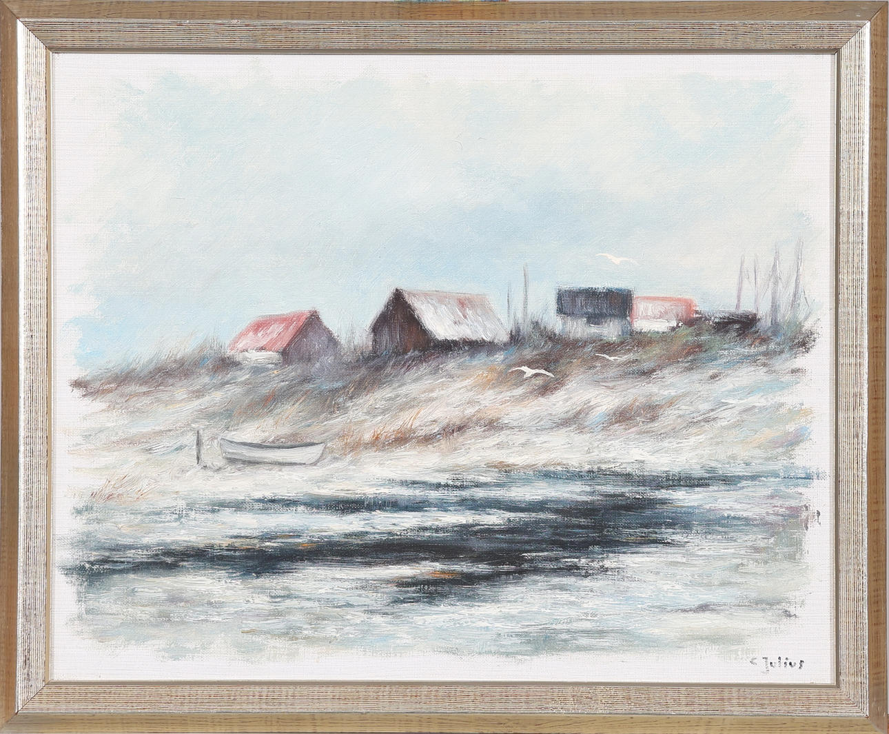 CARL JULIUS. OIL ON CANVAS, signed.