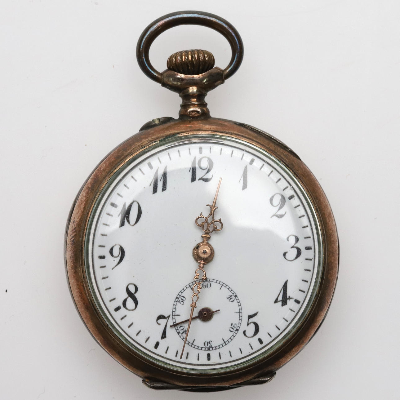 Pocket watch, silver, Ø 34 mm.