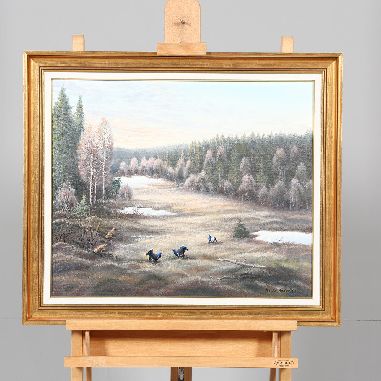 ARVID ANDERSSON. OIL ON CANVAS, Signed.