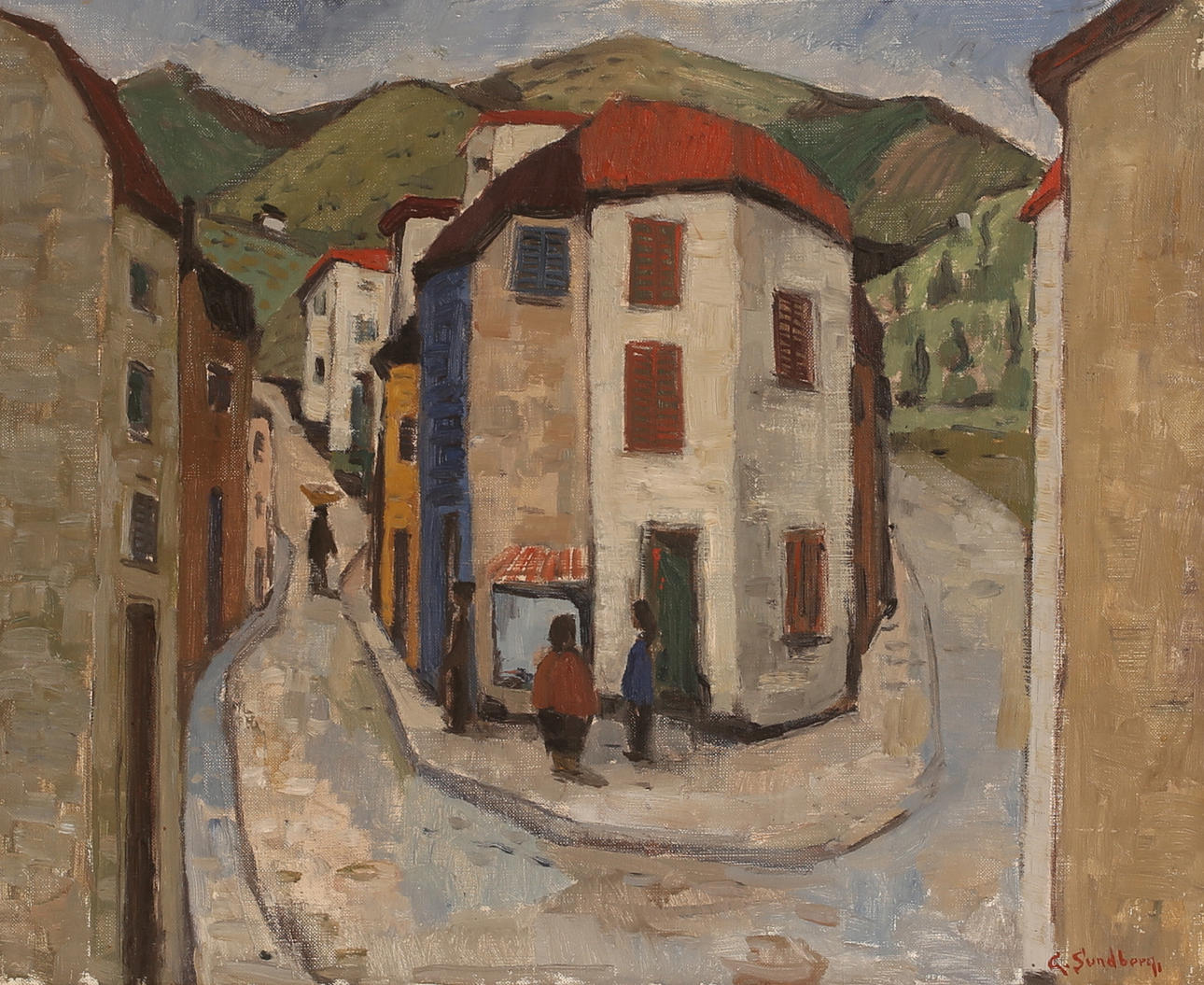 GUNNAR SUNDBERG. Oil on canvas, signed.