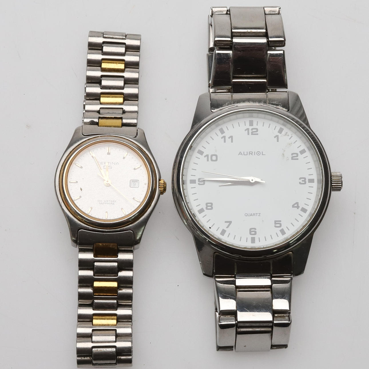 Armbandsur, 2 st, Certina DS & Auriol.