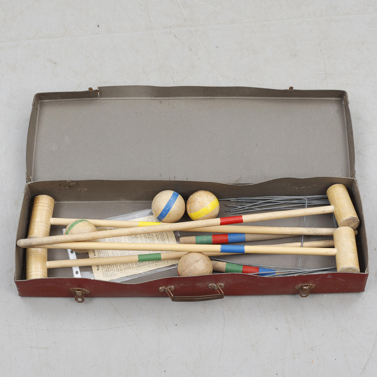 A mid-20th century croquet.