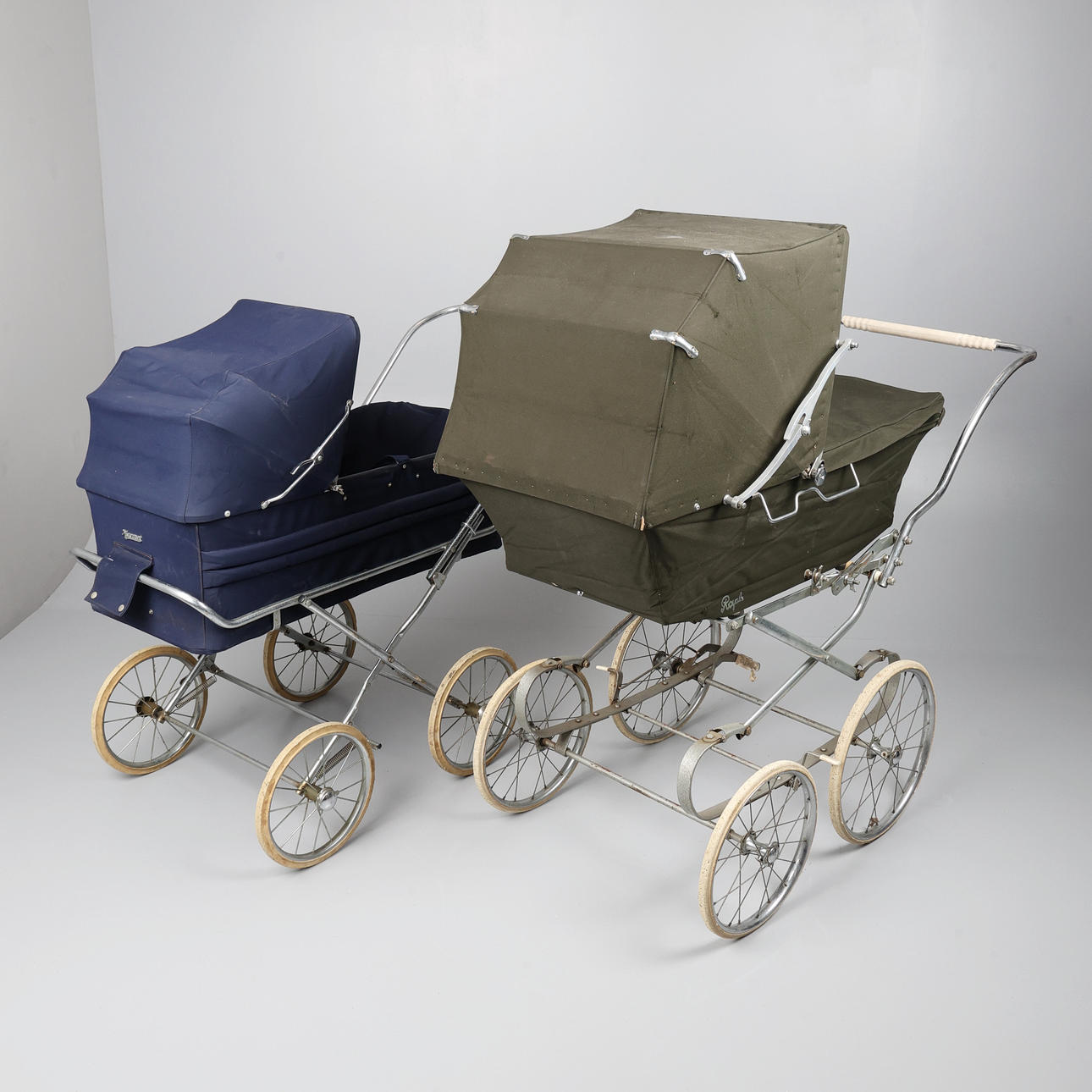 ROYALE CARRIAGE PRAM AND A MARMET PRAM. (2).
