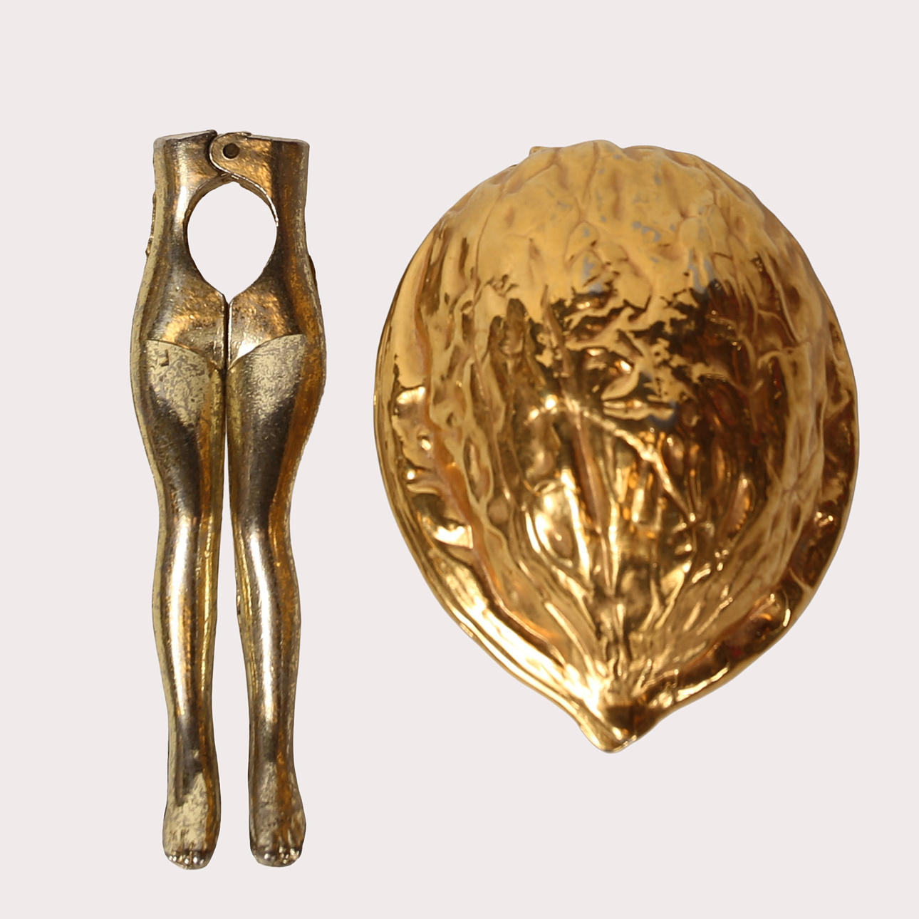 NUTCRACKER, metal, 2 pieces.