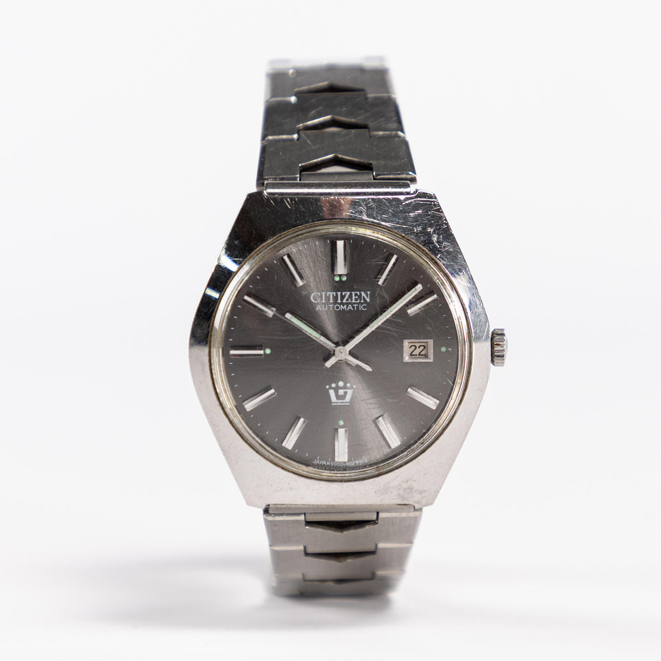 CITIZEN. Herrur, 37 mm, stål, 70-tal.