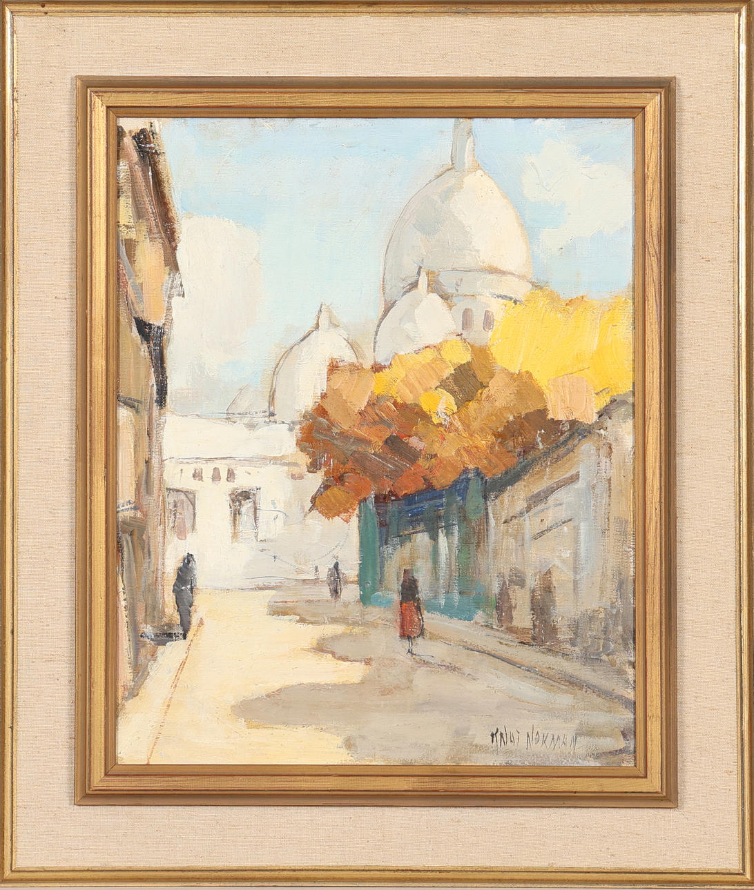 KNUT  NORMAN. OIL ON CANVAS, signed.