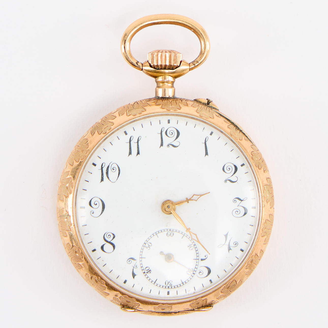 LADY'S POCKET WATCH, 14K gold.