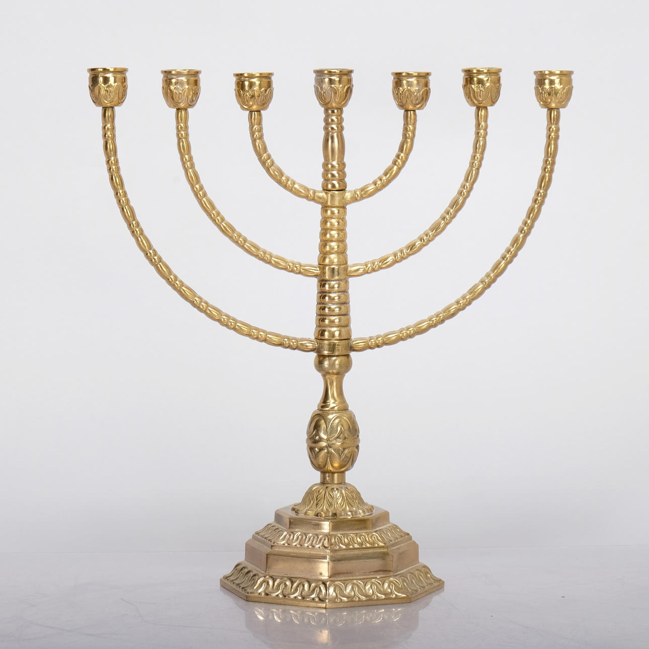 KANDELABER, Menora, 7-Armad, 1900-tal.