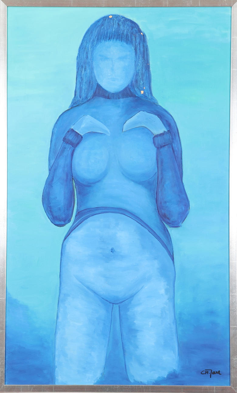 OIDENTIFIERAD KONSTNÄR. OIL ON CANVAS, signed.