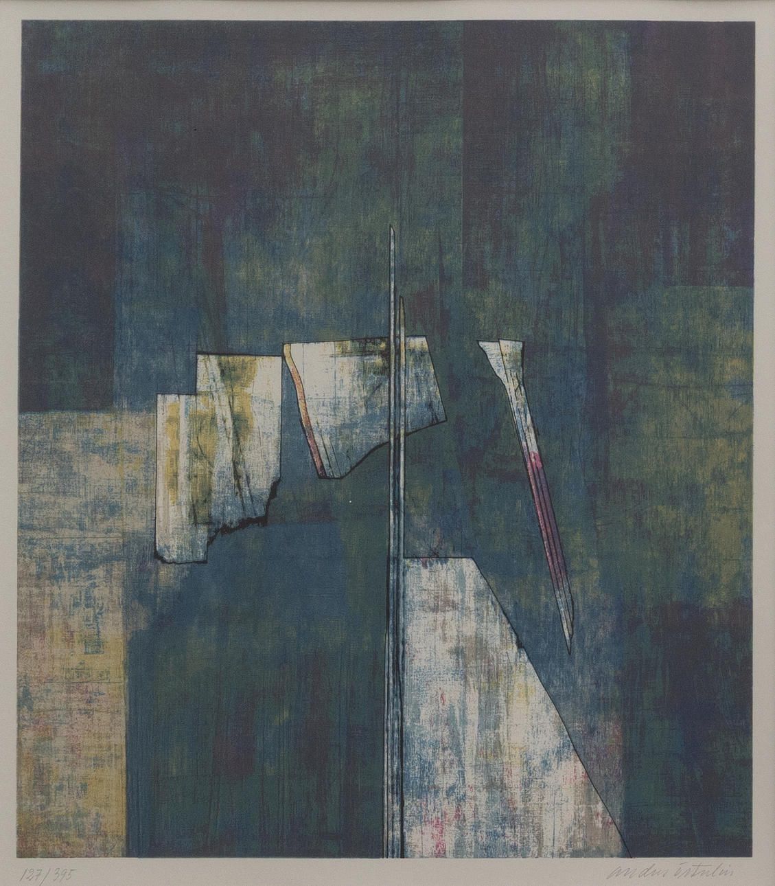 ANDERS ÖSTERLIN. Composition, lithograph no 127/395, signed.