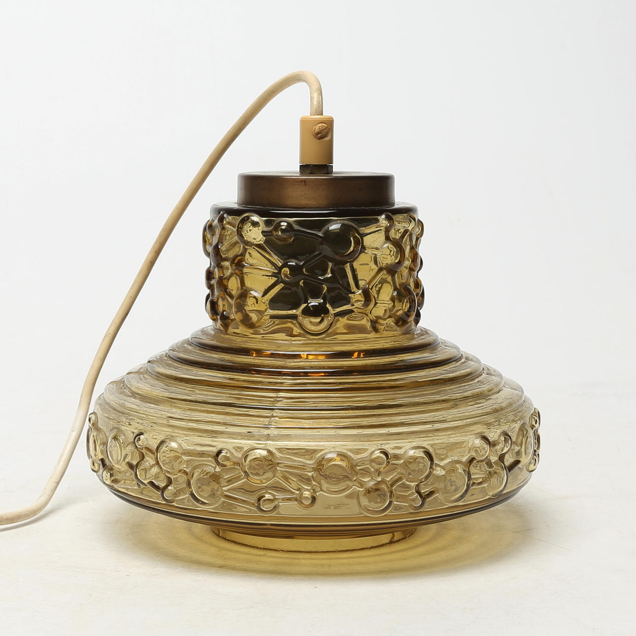 CEILING LAMP, glass/metal.