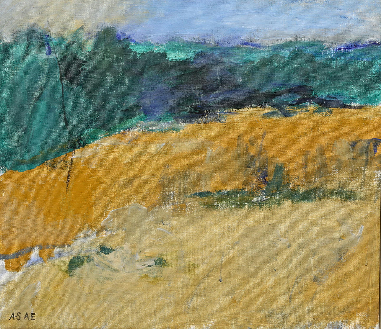 ANN SOFIE ASKLUND ERBENIUS. acrylic on canvas, signed.