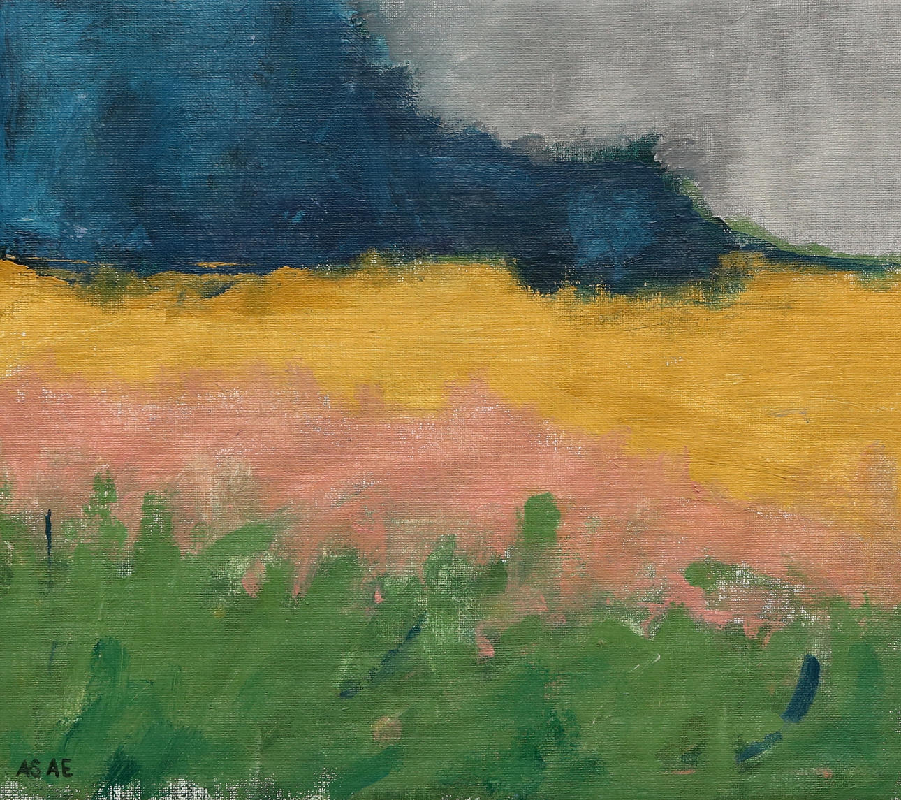 ANN SOFIE ASKLUND ERBENIUS. acrylic on canvas, signed.