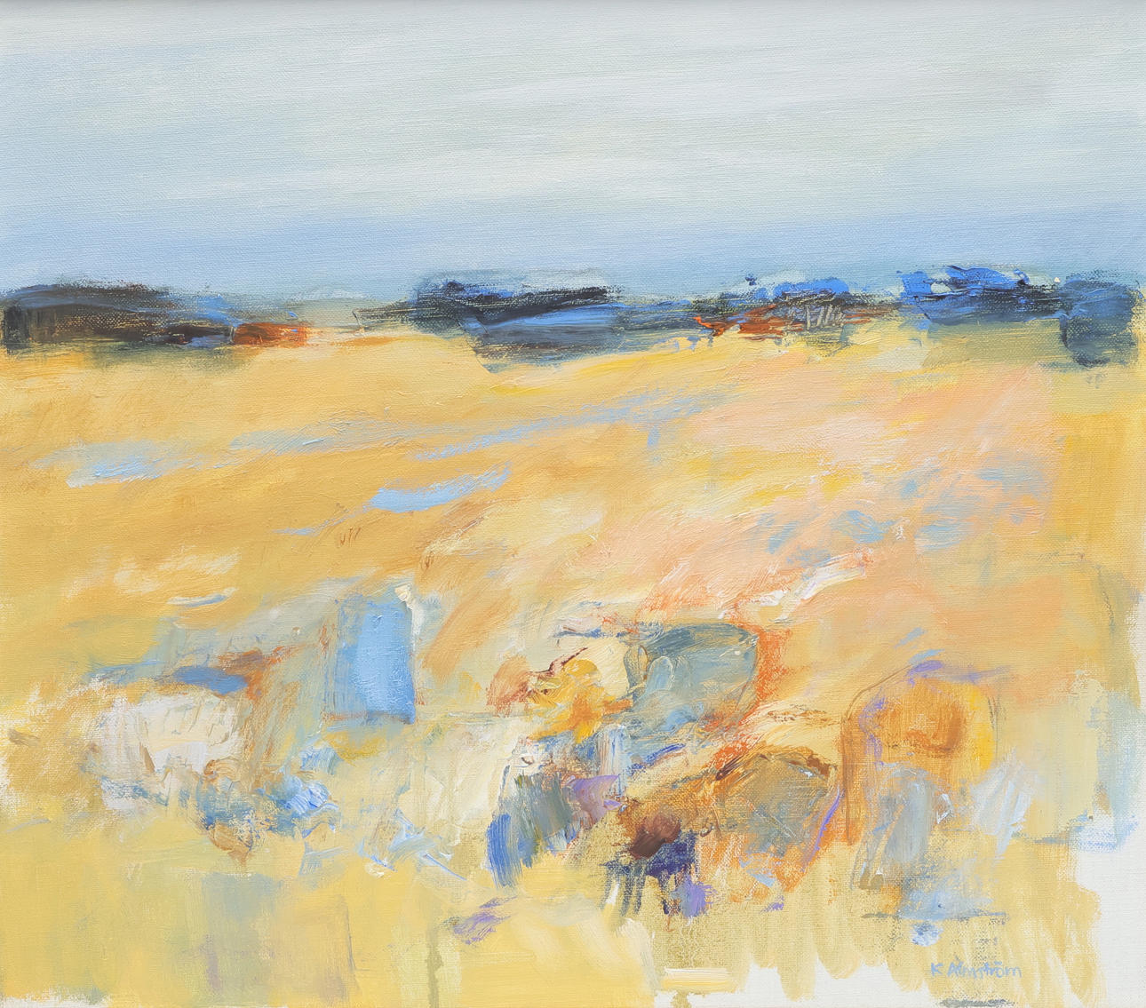 KRISTINA ALMSTRÖM. acrylic on canvas, signed.