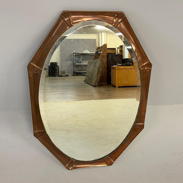 ART DECO WALL MIRROR.