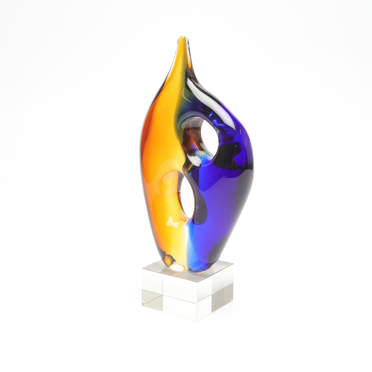 OIDENTIFIERAD KONSTNÄR. art glass, sculpture, unsigned.