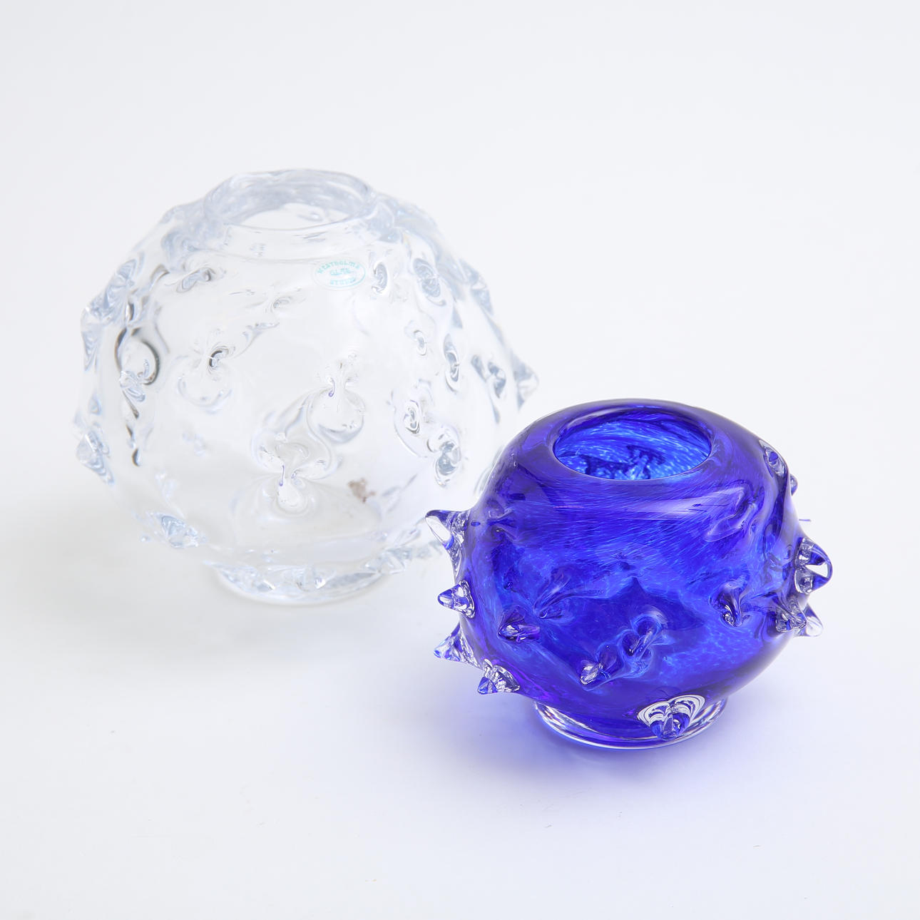 VASER, 2 st, glas, Westholms Glas Studio.