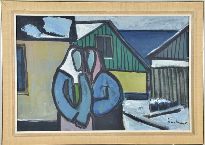 KAI CHRISTENSEN. Olja på duk.