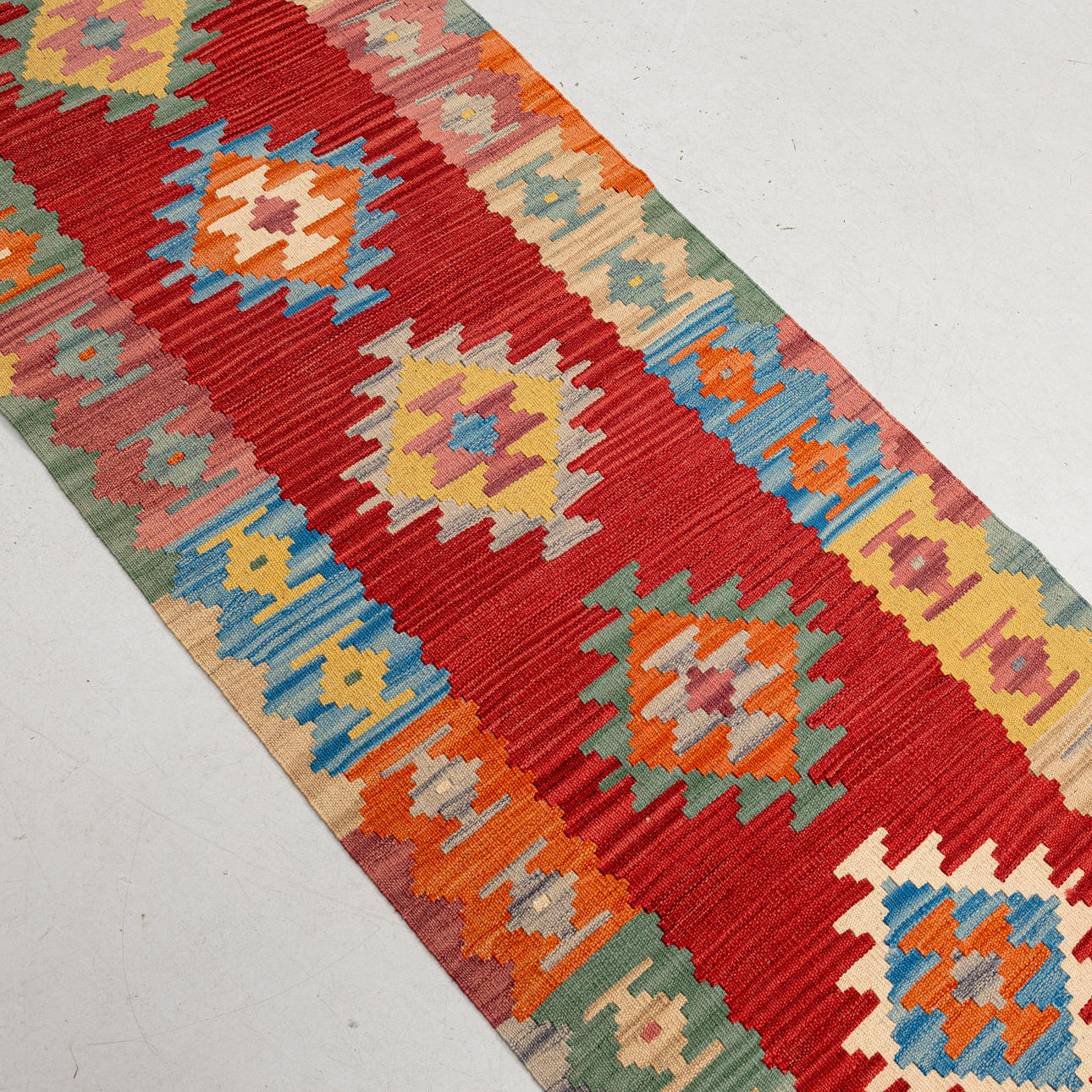 GALLERY CARPET, Kelim, ca 257x82 cm.