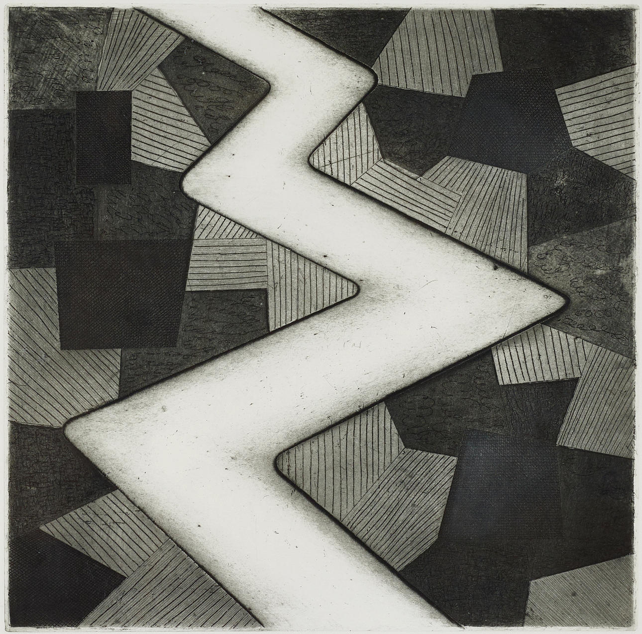 KG NILSSON (b. 1942), “Kantbild”, etching signed 42/50.