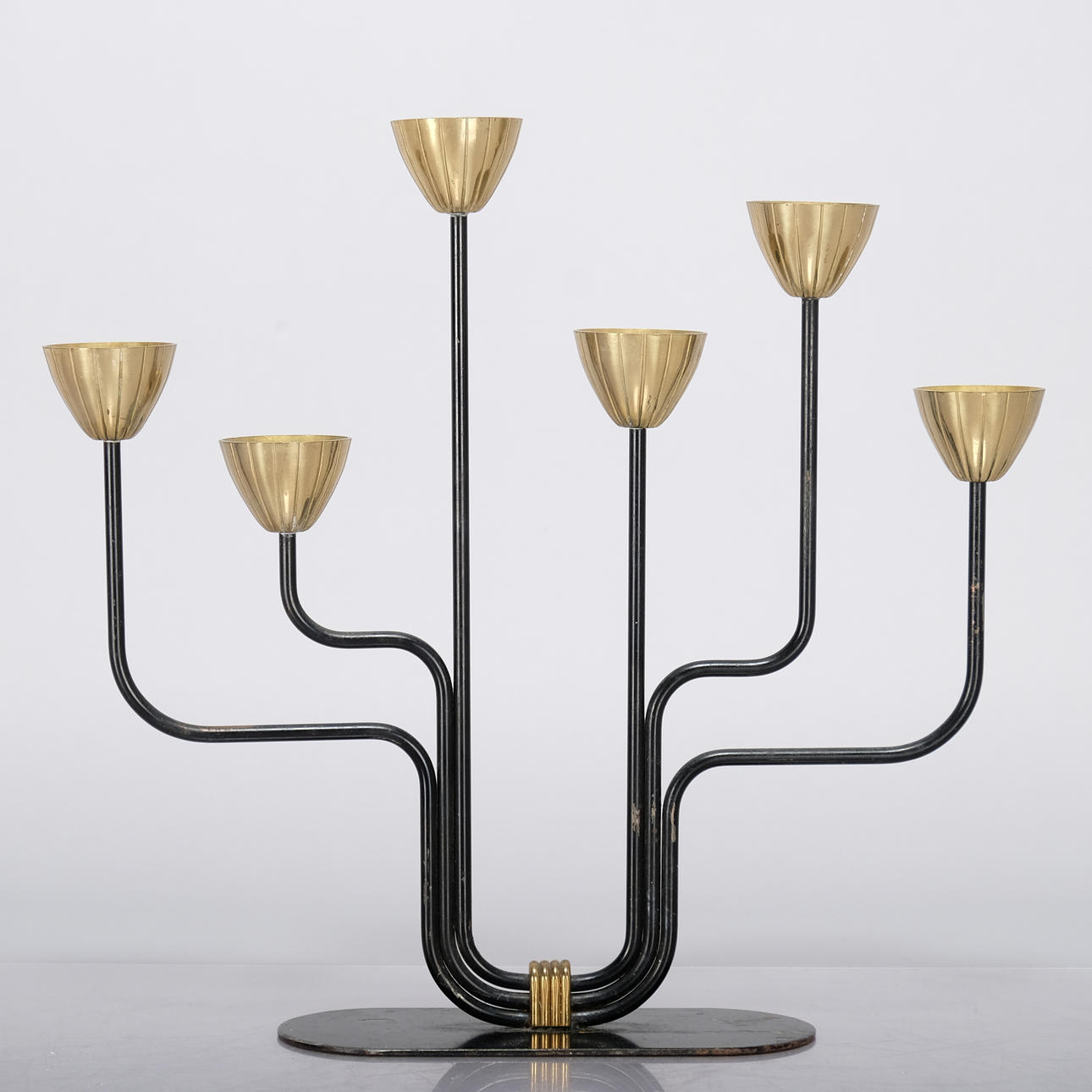 GUNNAR ANDER. Candelabra, for Ystad Metall.