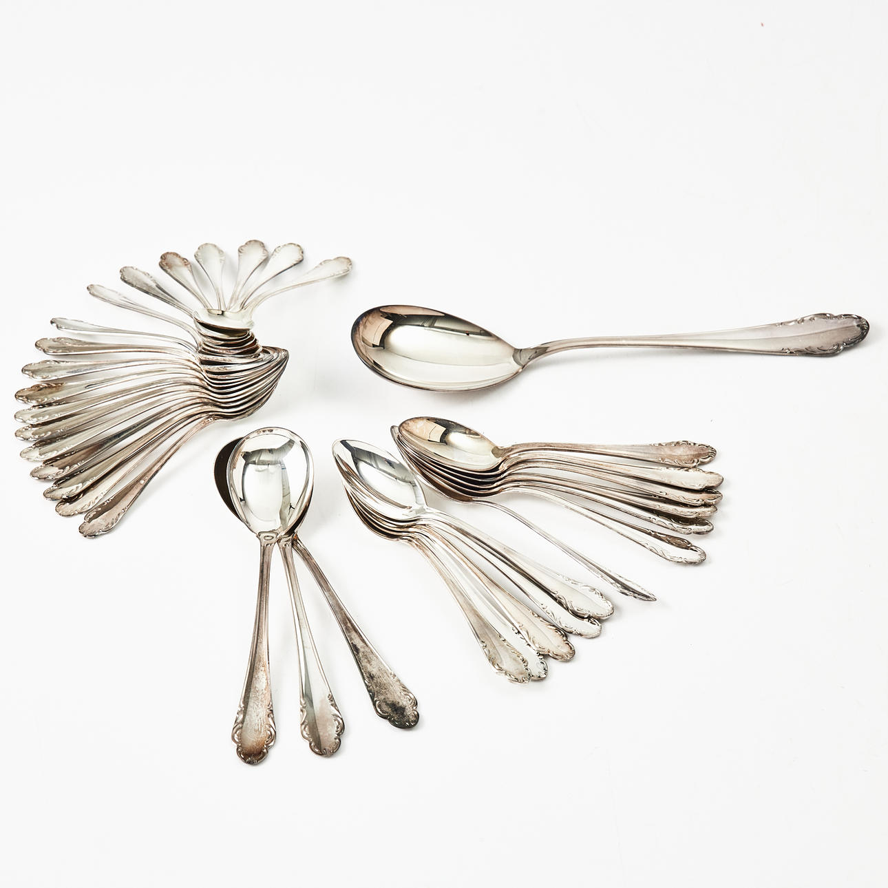 A SILVER CUTLERY, MEMA, Uppsala, Haga Model.