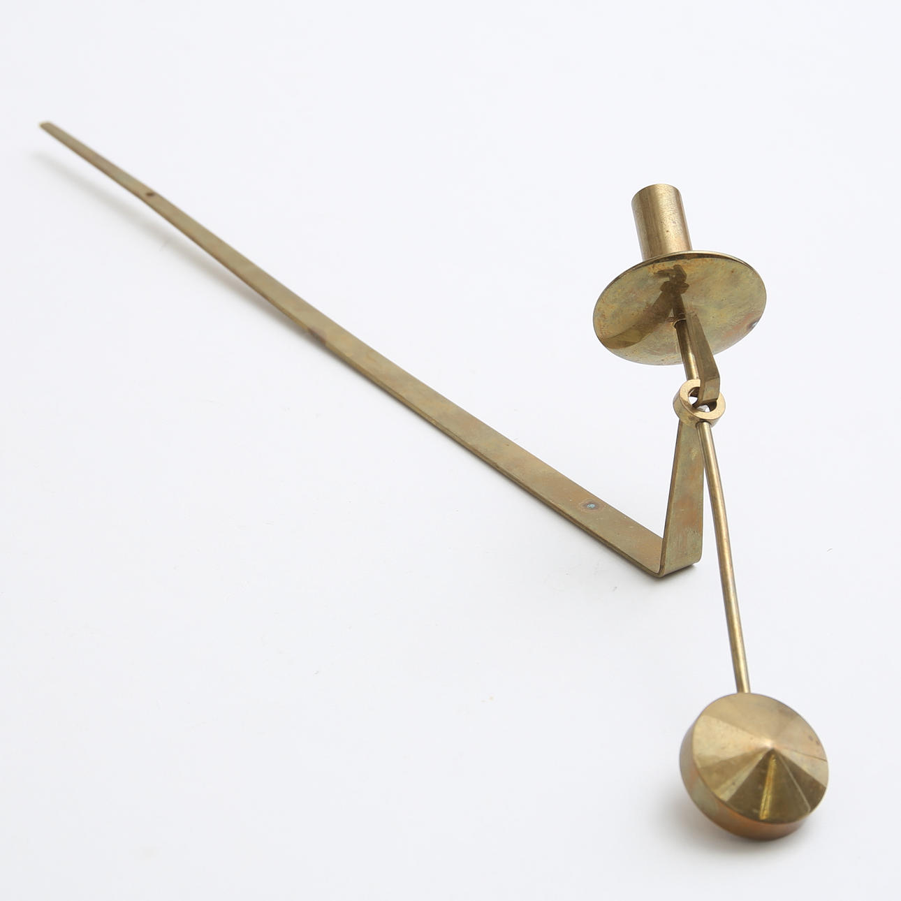 PIERRE FORSELL. “Pendulum”, brass wall candlestick, Skultuna.