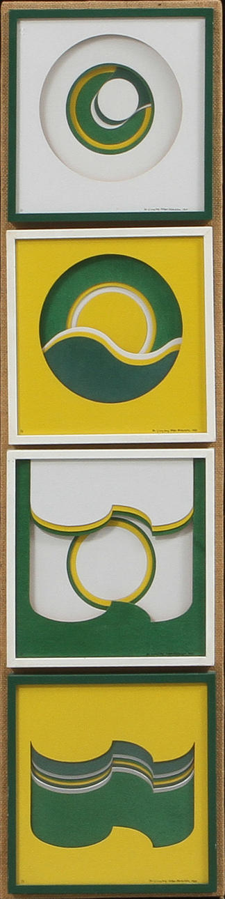 BÄCKSTRÖM HOLGER OCH LJUNGBERG BO. BECK och JUNG,4 st, blandteknik, sign o numr 1/5, dat 69.