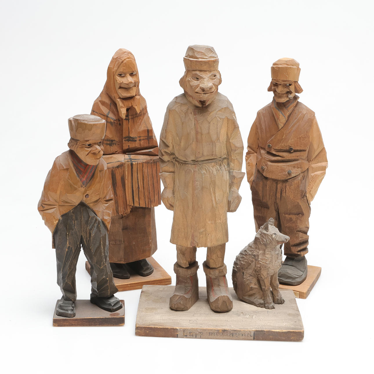 CARL JOHAN TRYGG. sculptures, 4 pieces, signed.