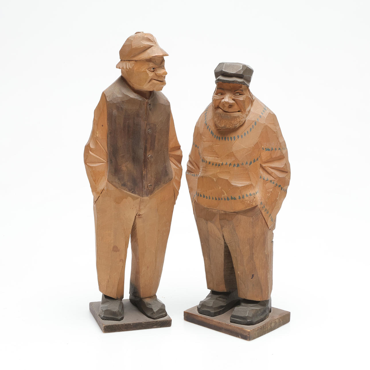 CARL JOHAN TRYGG. 2 sculptures, signed.