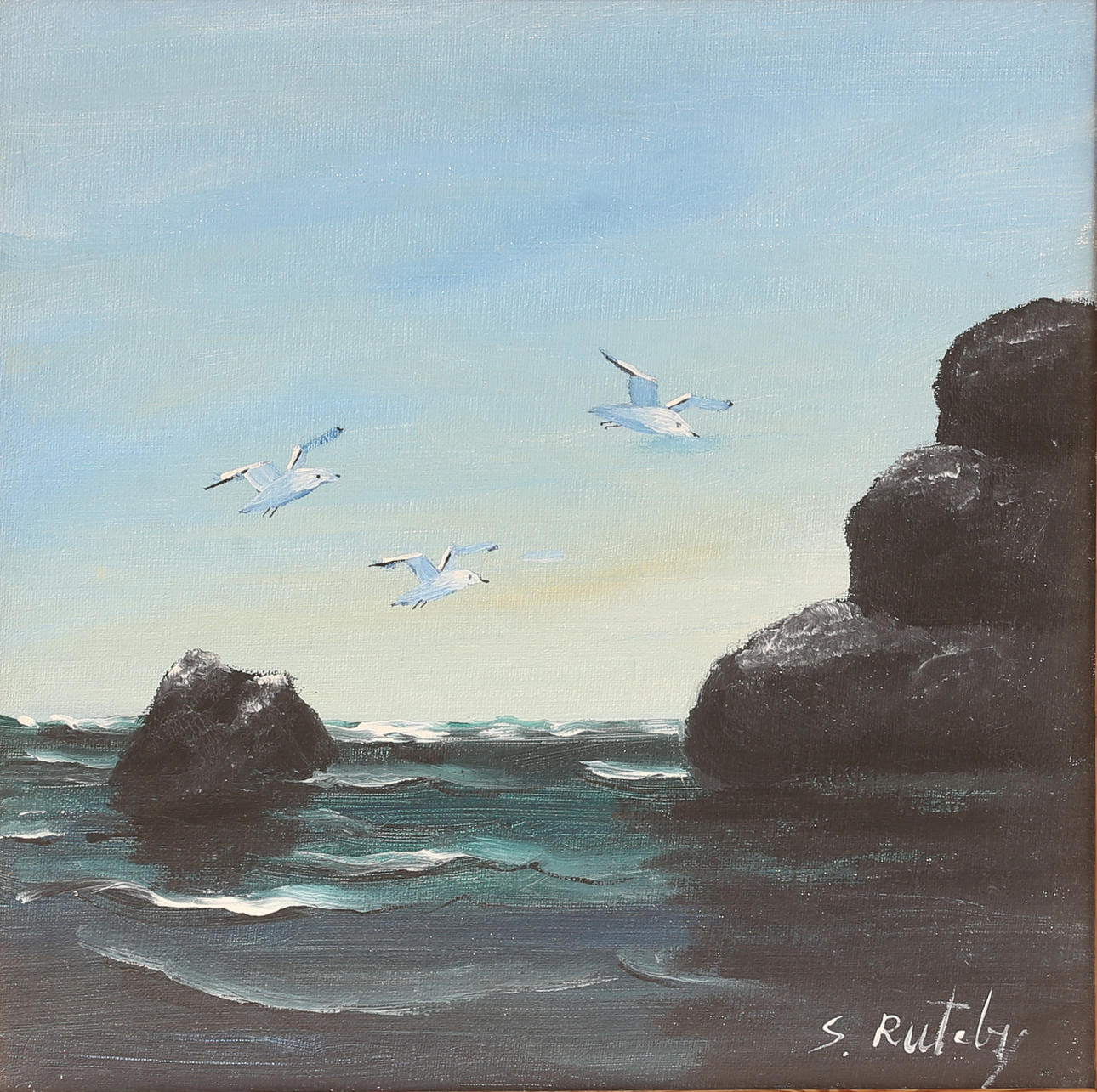 GRETA RUTEBY. Oil on canvas, signed.