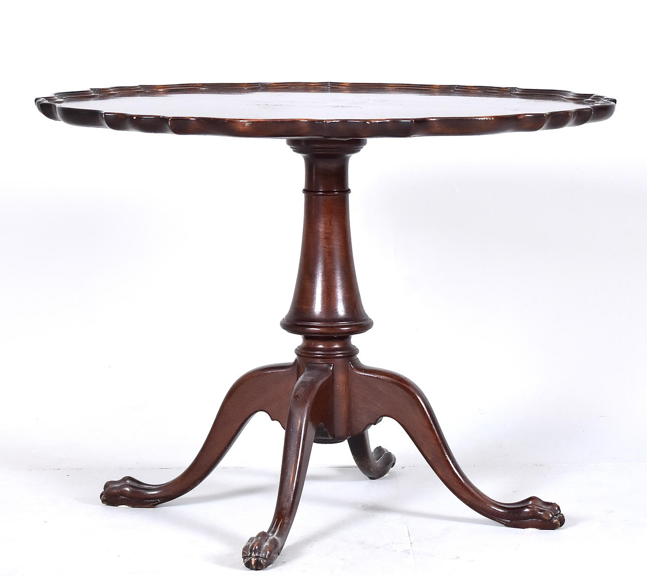COFFEE TABLE, walnut, England, George IV style.