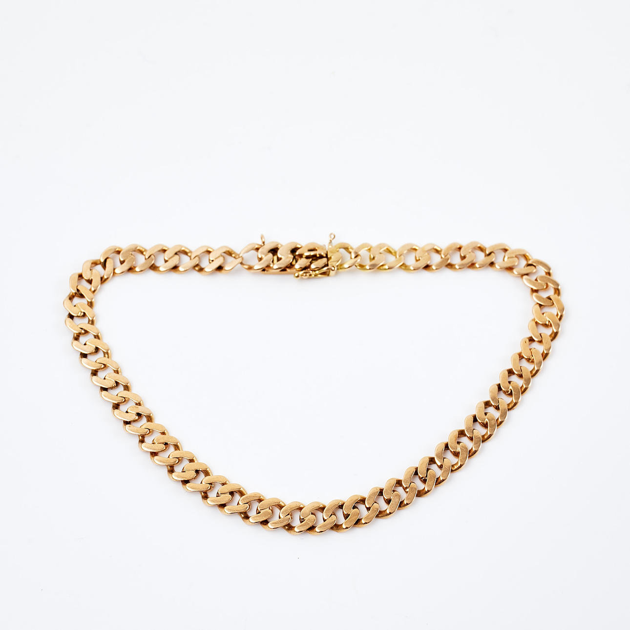 BRACELET, 18k gold, armour-link.