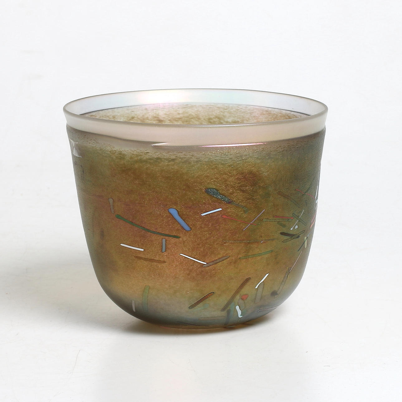 SKÅL, glas, "Tornardo", Bertil Vallien, Boda glasbruk, signerad, 1900-talets andra hälft.