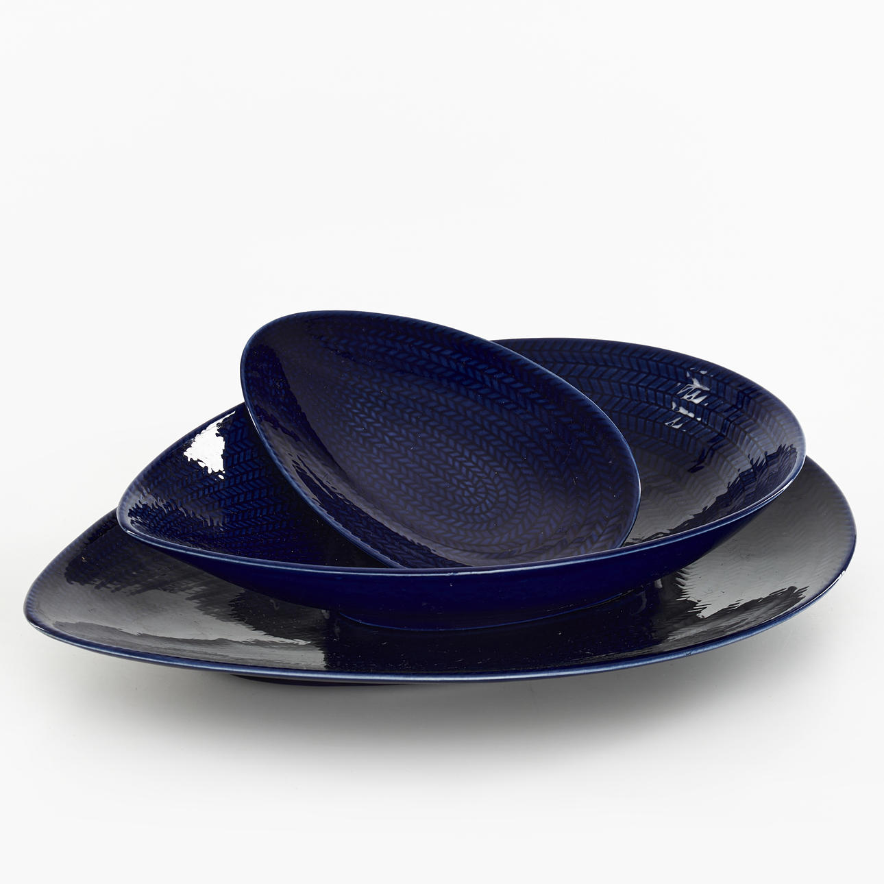 HERTHA BENGTSSON. A 'Blue Eld' cask (3), Rörstrand, 1950s.