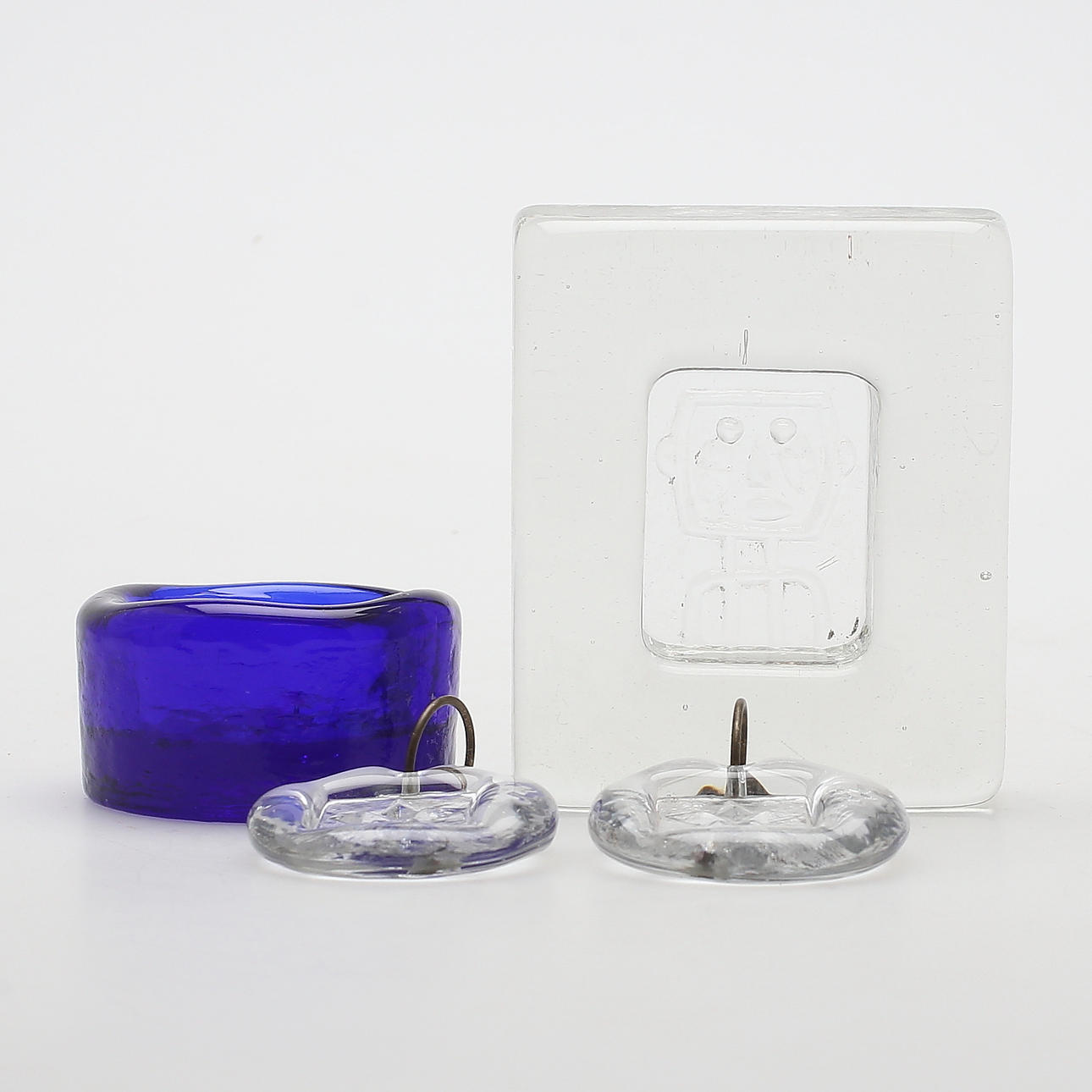 ERIK HÖGLUND. PRISMOR/DEKORATIONER, konstglas, Boda, 1900-tal.